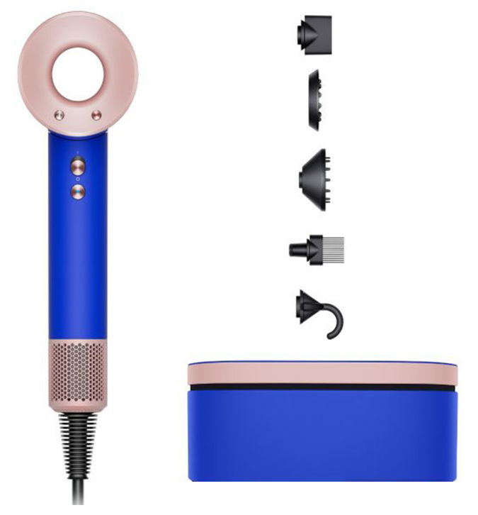 Фен Dyson HD07 Supersonic (евровилка, синие румяна)